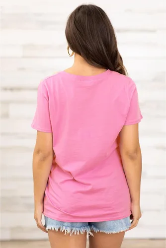 Miniatura 5 de Camisetas de concientización sobre el cáncer de mama para mujer, camiseta de cinta rosa