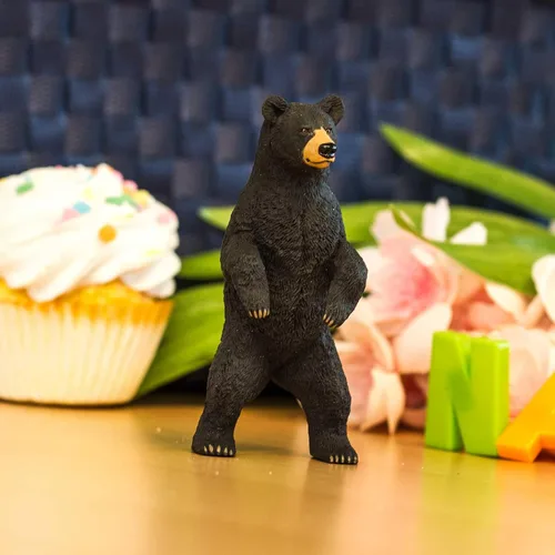 Miniatura 2 de Safari Ltd. Figura de oso negro de pie, figura realista de 4 pulgadas, juguete educativo para niños, niñas y niños a partir de 3 años