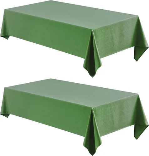 Miniatura 27 de Veblandy Mantel rectangular impermeable de 60 x 104 pulgadas, mantel texturizado de lino, resistente a las manchas y a las arrugas, lavable, mantel