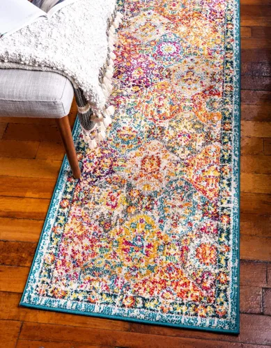 Miniatura 33 de Unique Loom Penrose Collection - Alfombra de área - Blake (2' 2" x 3' 1" Rectángulo, Verde/Beige)