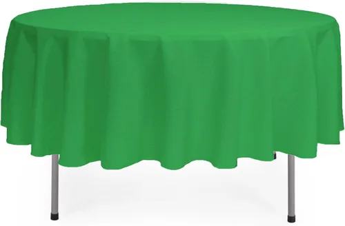 Miniatura 22 de YOUR CHAIR COVERS - Mantel redondo de poliéster prémium de 120 pulgadas - Mantel de lino color champán para mesas redondas estándar