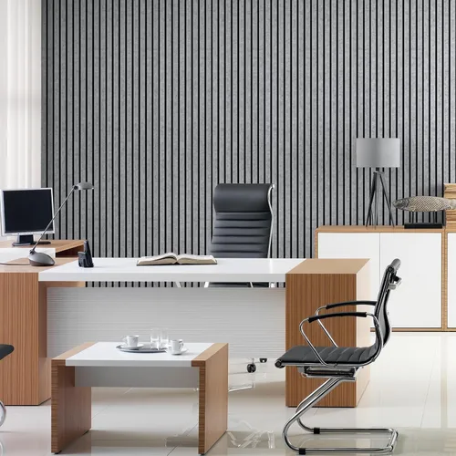 Miniatura 8 de Art3dwallpanels Paquete de 10 Paneles Acústicos, 48" X 12" X 0.43" Paneles de Pared Insonorizados, Autoadhesivos de Alta Densidad que Absorben