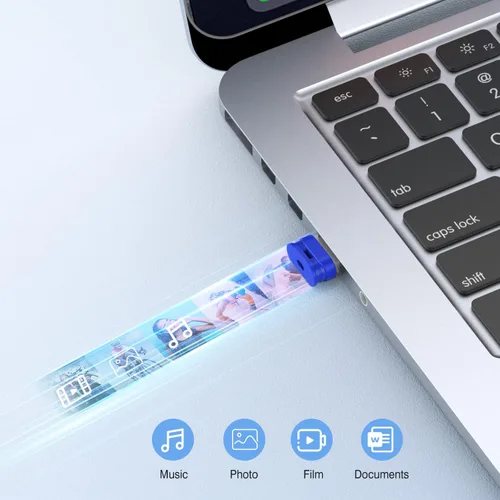 Miniatura 5 de K&ZZ 10 unidades de unidad flash mini de 16 GB 16 GB unidades flash USB pequeñas con cordón 16G unidad flash USB de bajo perfil unidad flash giga