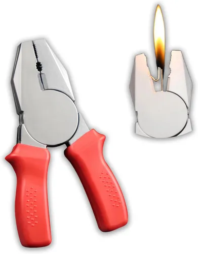 Encendedores geniales, mechero de butano, diseño creativo, mechero novedoso genial, recargable y ajustable, regalo para hombres (gas no incluido)