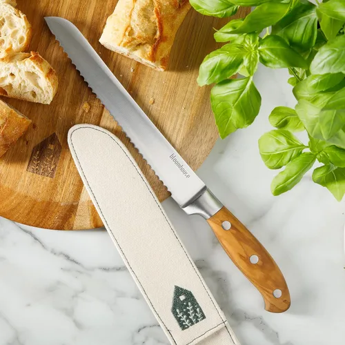 Miniatura 3 de Bloomhouse - Dos veces ganador de las Cosas Favoritas de Oprah - Cuchillo de pan de 8 pulgadas – Hoja serrada de acero inoxidable alemán con mango