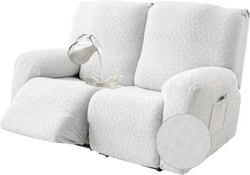 Miniatura 44 de Gennia Funda Impermeable para Sofá Reclinable, Fundas Elásticas para Sofá Reclinable con Bolsillos, Fundas Lavables para Sillón Reclinable Lazy Boy
