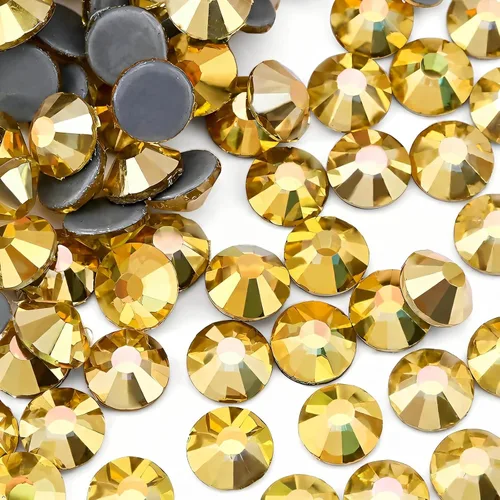 Miniatura 14 de Hot Fix - Diamantes de imitación de cristal con parte trasera plana, gemas de diamantes de imitación de 0.189 in