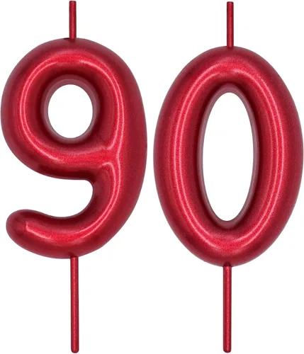 Miniatura 52 de DERVENTA Vela con números de 2.36 pulgadas, decoración perfecta para cumpleaños, brunch, postre, pastel, 1 pieza (número 0 rosa)