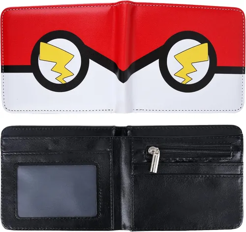 Miniatura 3 de MBIHJH Cartera de anime para niños y niñas, diseño de dibujos animados, de piel sintética, unisex, plegable, para tarjetas de crédito