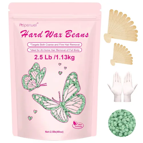 Miniatura 17 de Cuentas de cera de 2.5 libras, cuentas de cera dura adecuadas para bikini brasileño y cabello grueso, cera dura para piel sensible para depilación