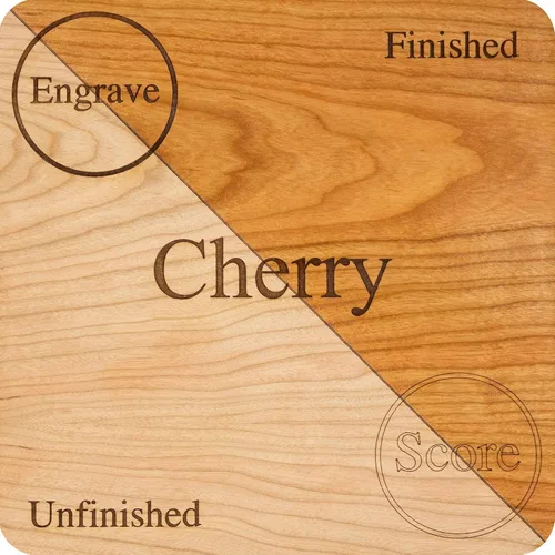 Miniatura 3 de 10 hojas de cereza de 12 x 19 pulgadas, núcleo de MDF, 12x19 pulgadas, grado A1 de alta calidad, de una cara, lista para Glowforge, sin terminar.