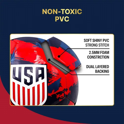 Miniatura 9 de Icon Sports Balón de fútbol oficial de la Federación de Fútbol de USSF93BL-azul marino