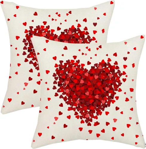 Miniatura 12 de AGAYNA Juego de 2 fundas de almohada decorativas con diseño de acuarela verde salvia para árbol de Navidad de 16 x 16 pulgadas, para sofá, invierno