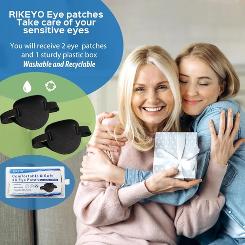 Miniatura 7 de 2 parches oculares para adultos y niños, parche ocular ajustable 3D para ojo derecho o izquierdo, cubierta de un ojo para ojos perezosos, disfraz
