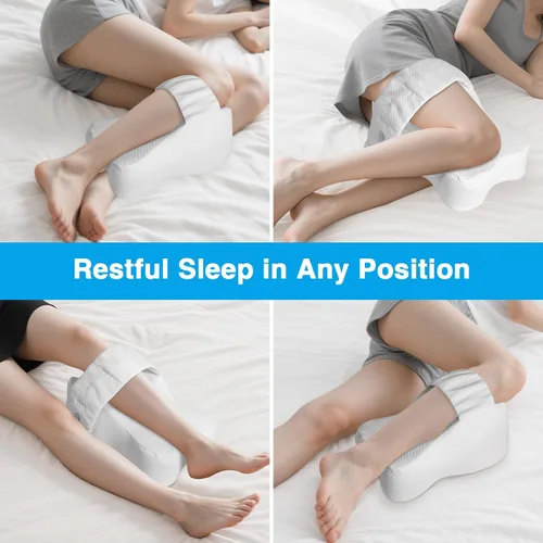 Miniatura 7 de Almohada de rodilla para dormir de lado, color blanco