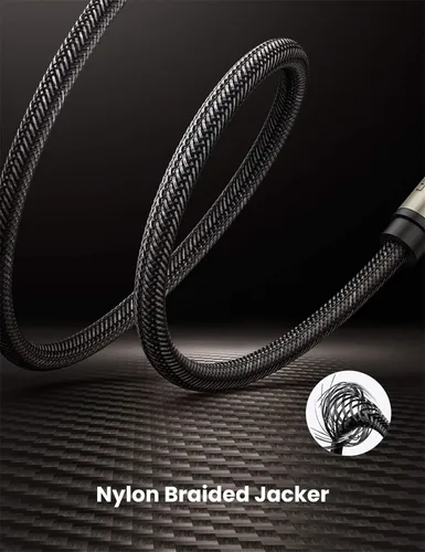 Miniatura 7 de UGREEN Cable TS mono Jack de 1/4 de pulgada de alta calidad de 0.250 in, cables de conexión de guitarra desequilibrados, cable de instrumento macho