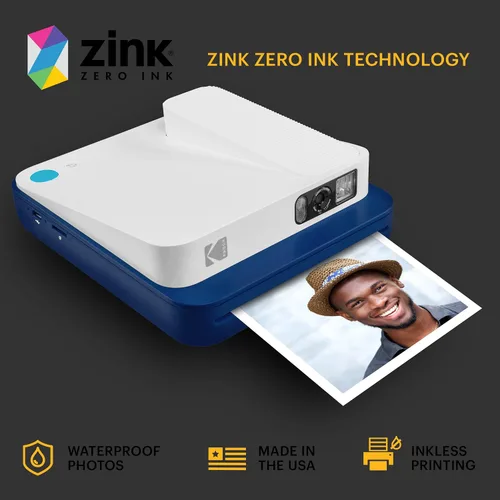 Miniatura 2 de Zink Kodak - Papel fotográfico Zink de 3.5 x 4.25 pulgadas (80 hojas) compatible con cámara instantánea Kodak Smile Classic