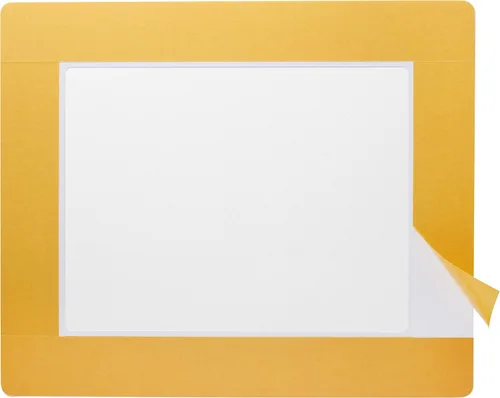 Miniatura 2 de Clearview, ventana de PVC transparente con marco adhesivo, tamaño carta; 11 pulgadas de ancho x 8.5 pulgadas de alto, paquete de 10 (verde)