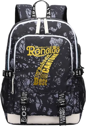 Miniatura 32 de Soccer Player 7 Mochila deportiva multifunción para viajes, portátil, para fanáticos del fútbol, para hombres y mujeres, negro - 2, Tamaño único