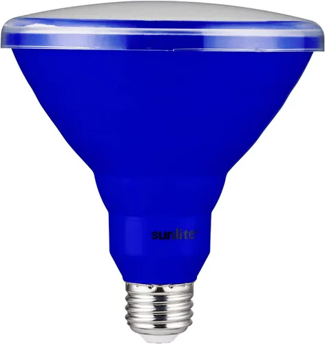 Miniatura 14 de Sunlite 40244 - Foco empotrable LED PAR38 de color, 15 vatios (equivalente a 75 W), base mediana (E26), reflector, certificación ETL, azul, paquete