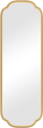 Miniatura 9 de Ferytange - Espejo de puerta dorado de 48"x16", espejo de longitud completa sobre la puerta con marco de metal antióxido, espejo de cuerpo completo