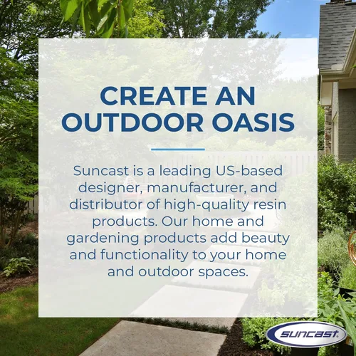 Miniatura 10 de Suncast Paquete de 2 cajas de almacenamiento pequeñas de 22 galones para interiores o exteriores, con atractivo asiento de banco y tapa reforzada
