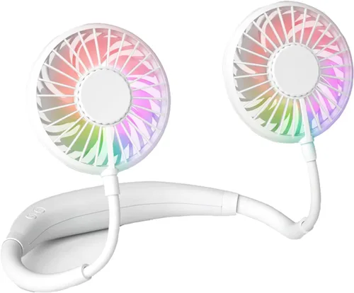 Miniatura 8 de YALTOON Ventilador de cuello – Ventilador manos libres con batería de 2600 mAh, ventilador portátil para colgar alrededor del cuello para pesca
