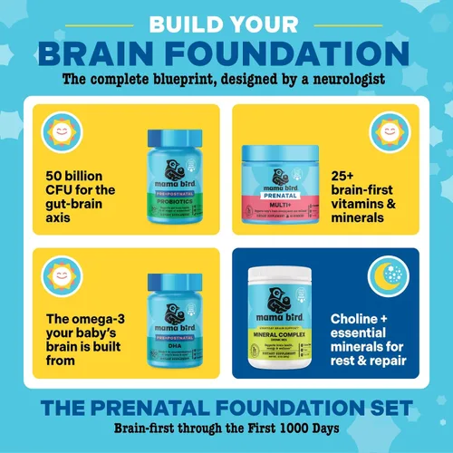 Miniatura 9 de Best Nest Wellness Mama Bird - Gomitas prenatales Multi+ (30 porciones) Multivitamínico sin hierro - Sabor a fresa - Metilfolato - Salud del cerebro