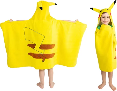 Miniatura 2 de Franco Pokemon Pikachu - Toalla con capucha + toalla de playa Pokemon