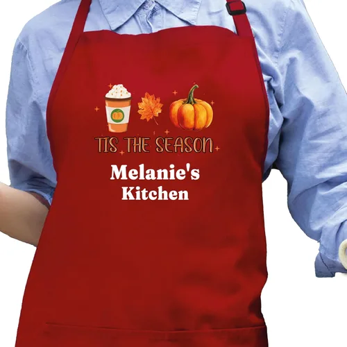 Miniatura 6 de Delantales de Halloween personalizados para mujer, delantal de otoño y otoño, regalo único de cocina para Acción de Gracias, Navidad, Delantales