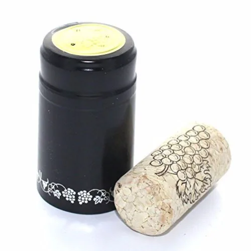 Miniatura 2 de Home Brew Ohio Paquete profesional de corcho-PVC (negro con uvas plateadas)