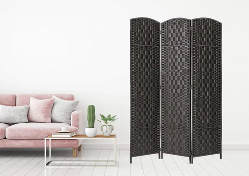 Miniatura 23 de Legacy Decor 8 Panels Room Divider Privacy Partition Screen Bamboo Fiber Natural Color 5.9 ft High X 11.7 ft Wide