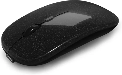 Miniatura 12 de AIKOKOK Ratón Inalámbrico Bluetooth Recargable para Laptop con LED Portátil (BT5.2 y USB 2.4G) Conexión de Modo Dual Ratón Silencioso Delgado
