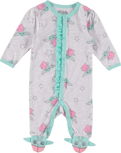 STAR WARS Baby Yoda Baby Girls Footie Pajamas - Newborn Sleeper - Baby Pajamas One Piece