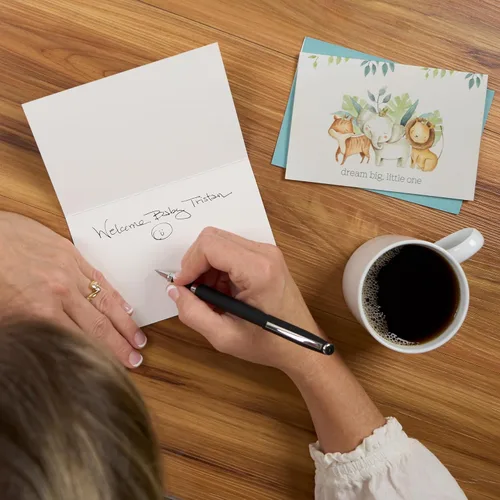 Miniatura 5 de Christian Art Gifts Bolsa de regalo grande de las Escrituras de Paisaje con tarjeta de felicitación y juego de papel de seda para niños: cada
