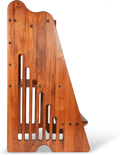 Miniatura 6 de CONSDAN Torre para niños pequeños, madera maciza cultivada en Estados Unidos, taburete de cocina para niños pequeños y niños, torre de pie con riel
