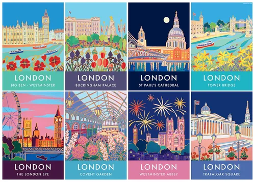 Miniatura 2 de Ravensburger Vintage London - Rompecabezas de 1000 piezas para adultos y niños a partir de 12 años - Inglaterra, Reino Unido