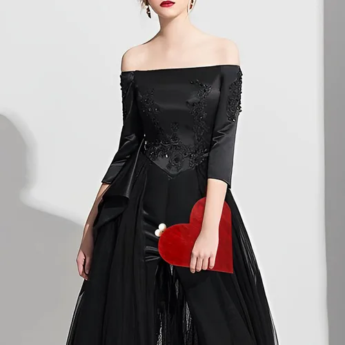 Miniatura 8 de Bolso de mano de acrílico en forma de corazón para mujer, bolso de hombro elegante para fiesta, boda