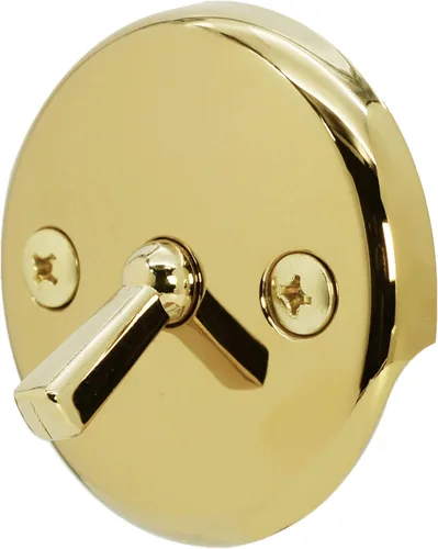 Miniatura 6 de Westbrass 592244-01 - Kit de drenaje de residuos de baño con palanca tubular blanca de 1-1/2 pulgadas, latón pulido