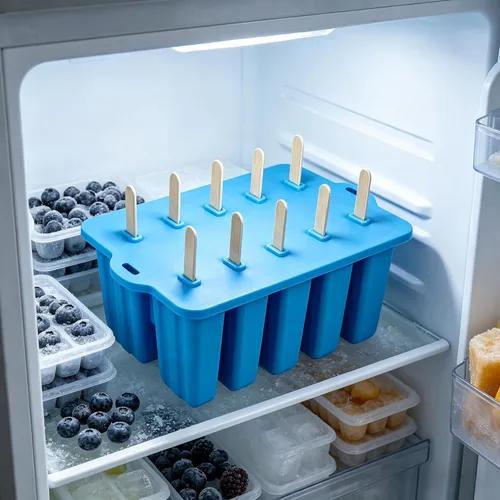 Miniatura 8 de Popsicle Mold Silicone Popsicle Molds,10-Cavity Homemade Popsicle Moulds,Easy Release Ice Pop Maker,BPA Free,with 100 Popsicle Sticks 100 Popsicle