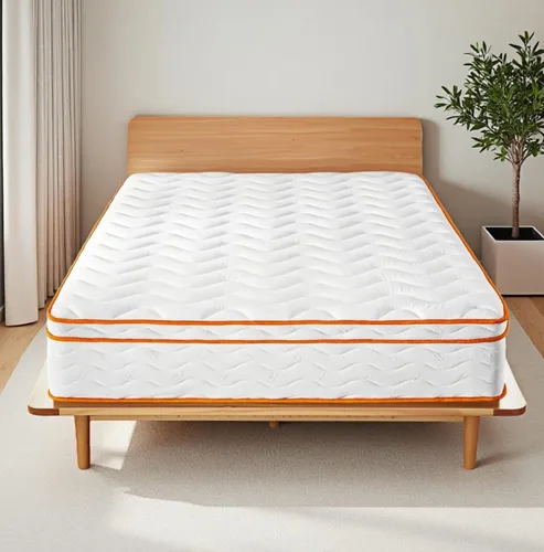 Miniatura 8 de Colchón híbrido de espuma viscoelástica de 10 pulgadas en caja con resortes embolsados, colchón de cama individual de firmeza media para aliviar