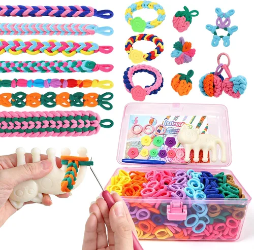 Miniatura 15 de DDAI Arte y manualidades para niños de 8 a 12 años de edad, kit de fabricación de pulseras de amistad para niñas, las mejores ideas de regalos