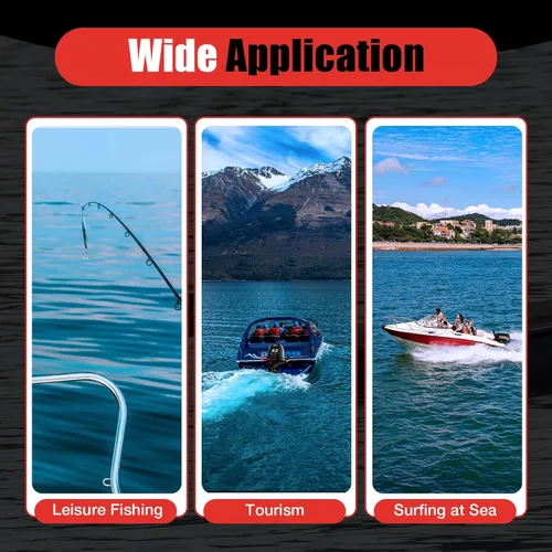 Miniatura 3 de Motor fuera de borda de 4 tiempos, motor de barco de pesca resistente de 6.5 HP, motor fuera de borda inflable, motor de barco de gasolina de 123 CC