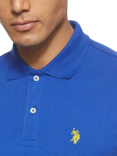 Miniatura 3 de U.S. Polo Assn. Camisa entretejida de color sólido para hombre