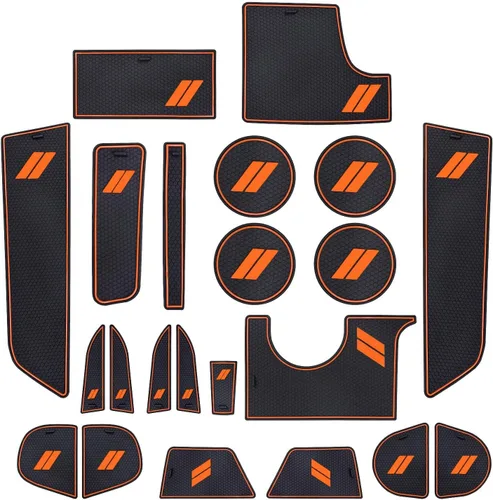 Miniatura 8 de POSAID Inserto de portavasos para Dodge Charger 2015-2023, alfombrillas antipolvo, forros para consola central, ajuste personalizado, tapetes