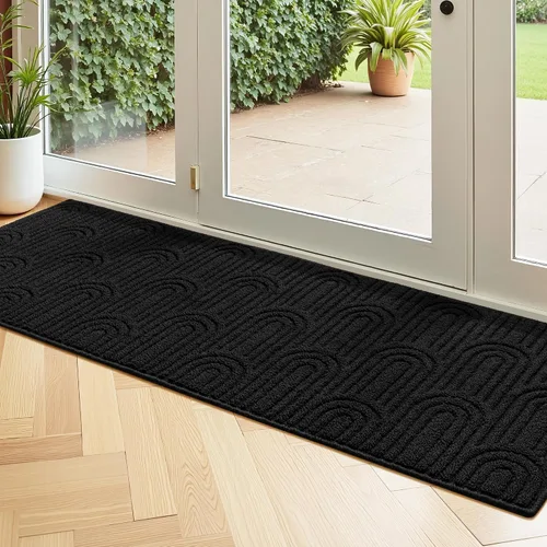Miniatura 36 de GRANNY SAYS Tapete para puerta, de 32 x 20 pulgadas, tapete de bienvenida para exteriores, antideslizante, absorbe la suciedad para la entrada