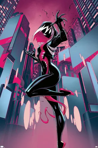 Miniatura 11 de Trends International Marvel Comics Ghost Spider Venom - Póster de pared de Spider-Gwen #24, 22.4 pulgadas de largo x 14.7 W, versión enmarcada