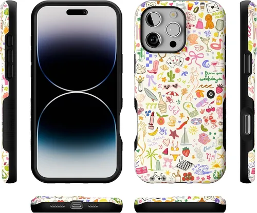 Miniatura 9 de Casely Funda para iPhone 16 Pro Max Todas las cosas divertidas Diversión en días laborables Compatible con MagSafe Diseño de funda