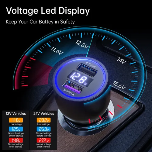 Miniatura 4 de Para Xiaomi Cargador de coche 120W 100W 90W 67W Hypercharge Cargador rápido para Xiaomi 17 15 14 13 12 14t 13t 12t 12s Pro Lite Redmi Note K80 K70