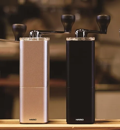 Miniatura 2 de Hario Prism Ceramic Mill Molinillo de café de aleación de aluminio, tamaño único, negro